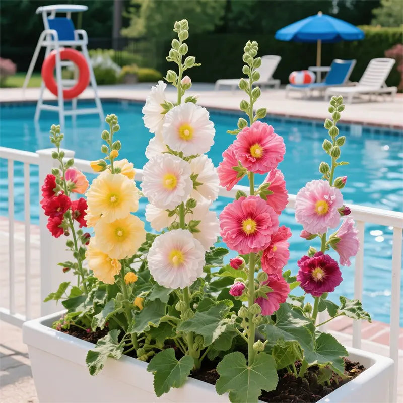 🌸 Семена на двойна ароматна ружа (Alcea розова)