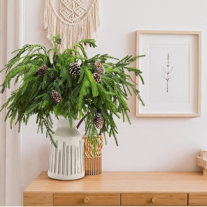 🔥Най-добрата празнична зеленина - реалистични стъбла от норфолкски бор