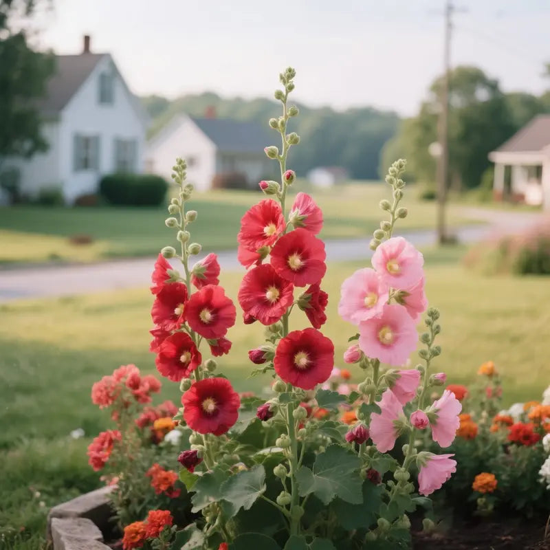 🌸 Семена на двойна ароматна ружа (Alcea розова)