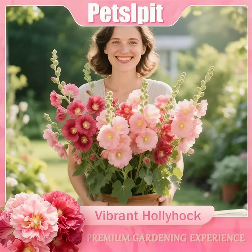 🌸 Семена на двойна ароматна ружа (Alcea розова)