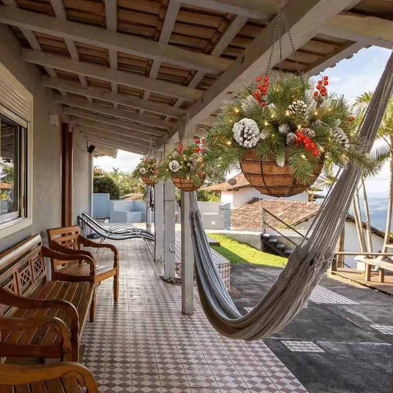 🎄Коледна промоция 50% ОТСТЪПКА🔥Изкуствен Коледен Кош с Осветление