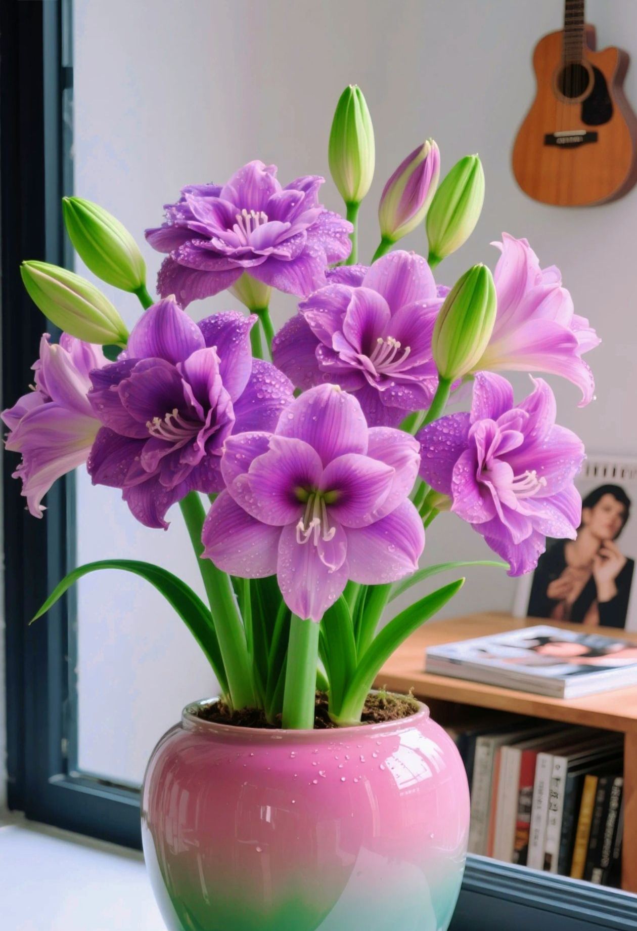 🔥 Разпродажба 2026 🌌 Устойчиви на замръзване, ароматни луковици на амарилис с два венчелистчета - Озарете живота си през цялата година!