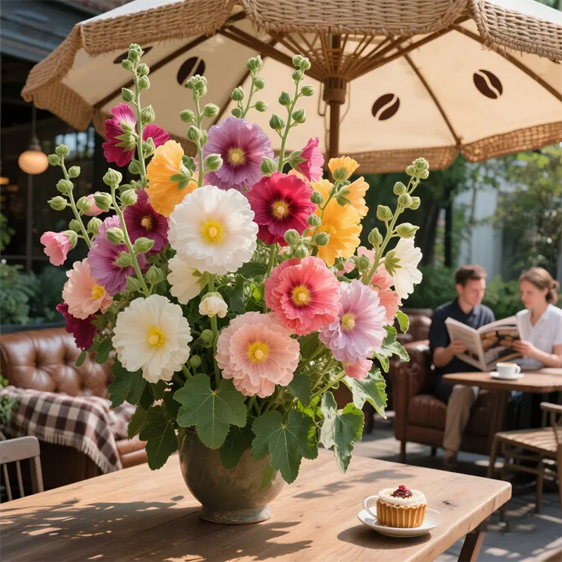 🌸 Семена на двойна ароматна ружа (Alcea розова)