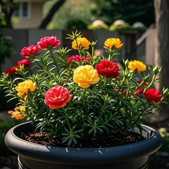 🌸 Семена от портулака (Portulaca) — 🌿 Многогодишни, голямоцъфтящи сортове / Лесни за отглеждане / Идеални за балкон и градина