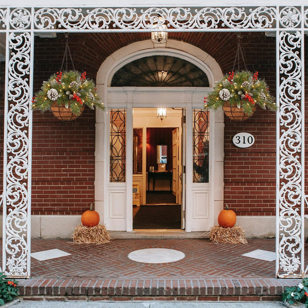 🎄Коледна промоция 50% ОТСТЪПКА🔥Изкуствен Коледен Кош с Осветление