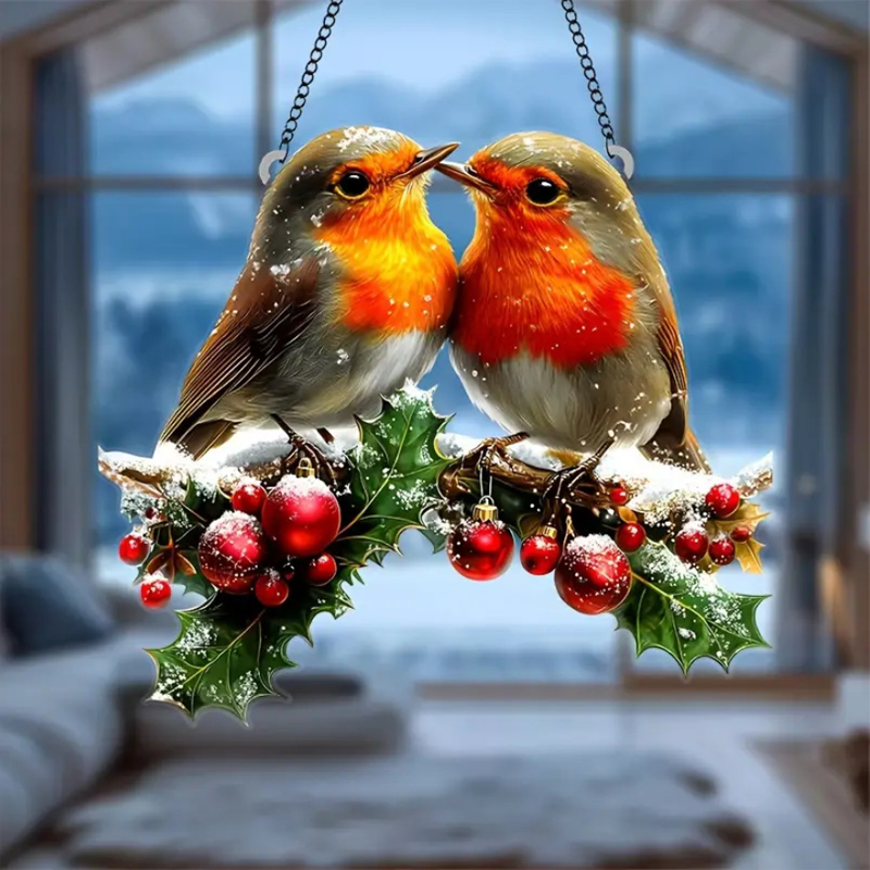 🔥Черен петък【Купете 1 и вземете 1 безплатно】🦜Декорация за витражи във формата на птица